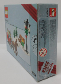 100% - 2012 LEGO CHRISTMAS SET 3300014 Horse Drawn Sleigh Bench Snow Minifigures