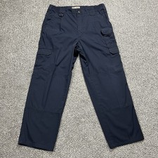511 Tactical Pants Mens 34x32 Blue Straight Cargo TDU Ripstop Utility EMS EMT