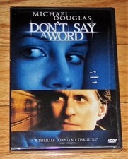 Don't Say a Word DVD, 2002 Michael Douglas Brittany Murphy Sean Bean Drama NEW