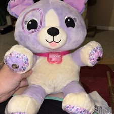 Leap Frog Leapfrog My Pal Violet Smarty Paws Interactive Purple Dog Plush Works