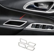 Frame Trim Inner Door Storage Box Silver Steel For Chevrolet Equinox 18~23 4pcs