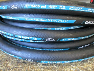 GATES HYDRAULIC HOSE 16MXT 1'' 25' FEET TWO WIRE HOSE SAE 100R16 2400 PSI