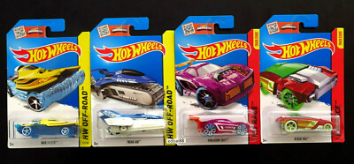 Hot Wheels Treasure Hunt 4 Cars Rogue Hog Tread Air Mad Splash Paradigm Shift