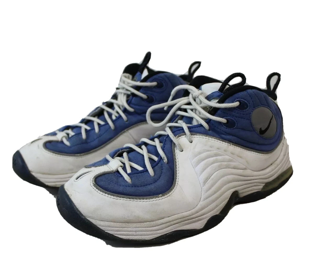 Nike Mens Size 8.5 Air Penny Hardaway 2 Atlantic Blue White Shoes  333886-401