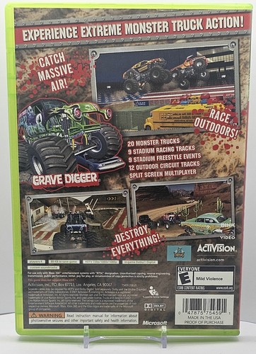 Monster Jam Xbox 360 solo custodia e manuale *senza gioco!* - Foto 2 di 3