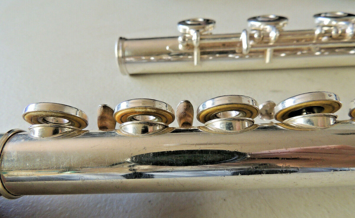 Gemeinhardt 3SB Custom Silver Flute Ser 707876 Gold Lip Gemeinhardt 3SB Custom Silver Flute Ser 707876 Gold Lip