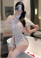 Sexy Outfit Lace Lingerie Set Bodysuit Nightwear Women's Sexy Pajama