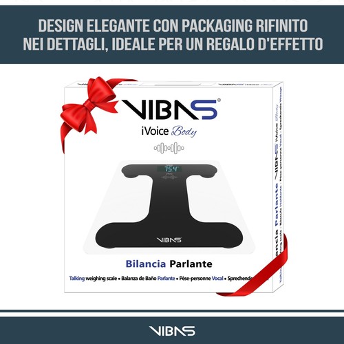 Bilancia Pesa Persona Parlante in Italiano e Multilingua VIBAS iVoice Body - Foto 7 di 7