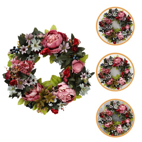1Pc Emulation Wildflower Garland Daisy Delicate Wreath Wedding mode Hanging Decor