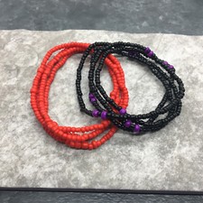 2 PC Handcrafted Waist Beads Jewelry African Bohemia Bracelets Anklet New 4702