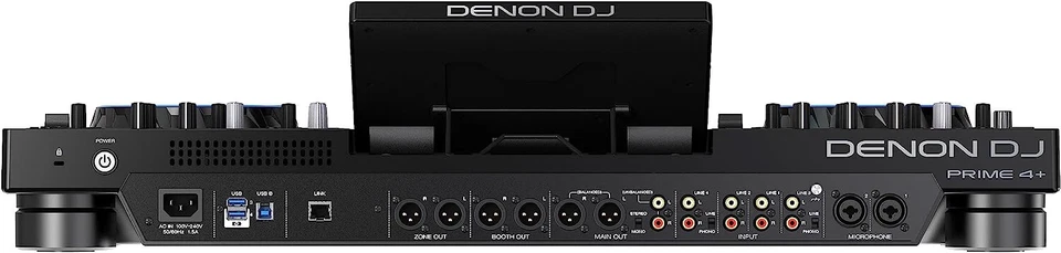 Denon DJ PRIME 4+ 4-Deck DJ Controller WI-FI MUSIC STREAMING With Amazon Music - Image 4 of 4