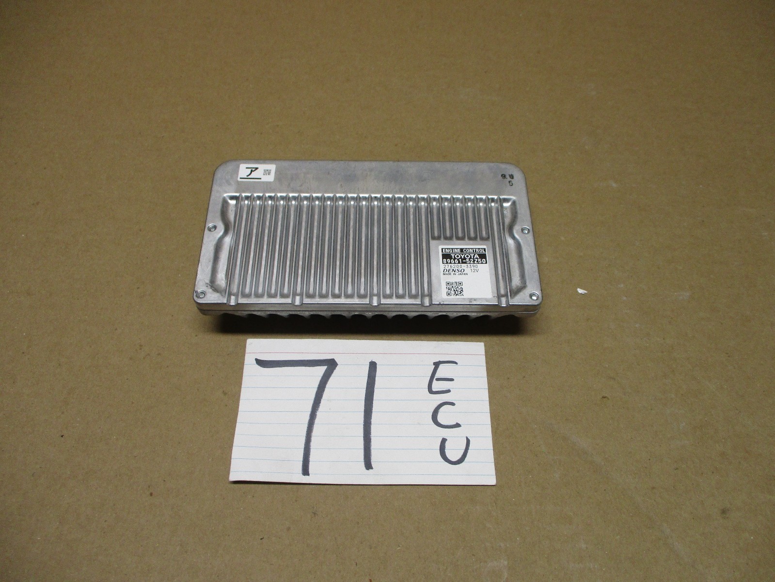 2015 Toyota Yaris #71 Engine Computer ECM ECU  89661-52Z50