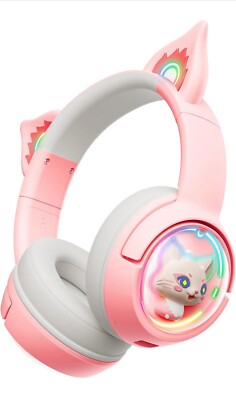 Cat Bluetooth Headphones, Wireless Headset 