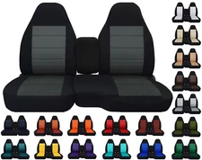 Front Set Car seat covers Fits GMC Sonoma truck 94-04 60/40 seat with Console