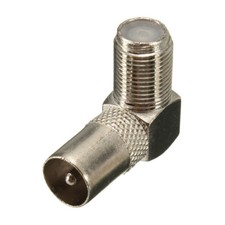TV Aerial Cable Connector RF Coaxial F Female to TV Male Plug to Female Socket