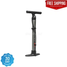 Blackburn Bicycle Floor Pump, Air Tower 1, 100 Psi Bike Pump Portable, Gray