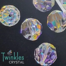 Swarovski #5000-10mm-001AB Crystal Classic Bead Round Beads