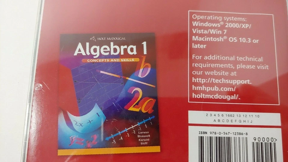 Álgebra Holt McDougal 1 conceptos y habilidades en casa tutor CD Rom Houghton Mifflin Foto 2 de 4