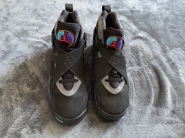 Air Jordan Retro 8 VIII BG GS Black 