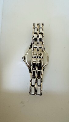 Anne Klein Diamond Watch Women 25mm Silver Tone White MOP  display picture 3
