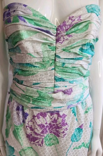 Vintage Helen Anderson Made In England Silk Dress Size UK 12. - Picture 2 of 10