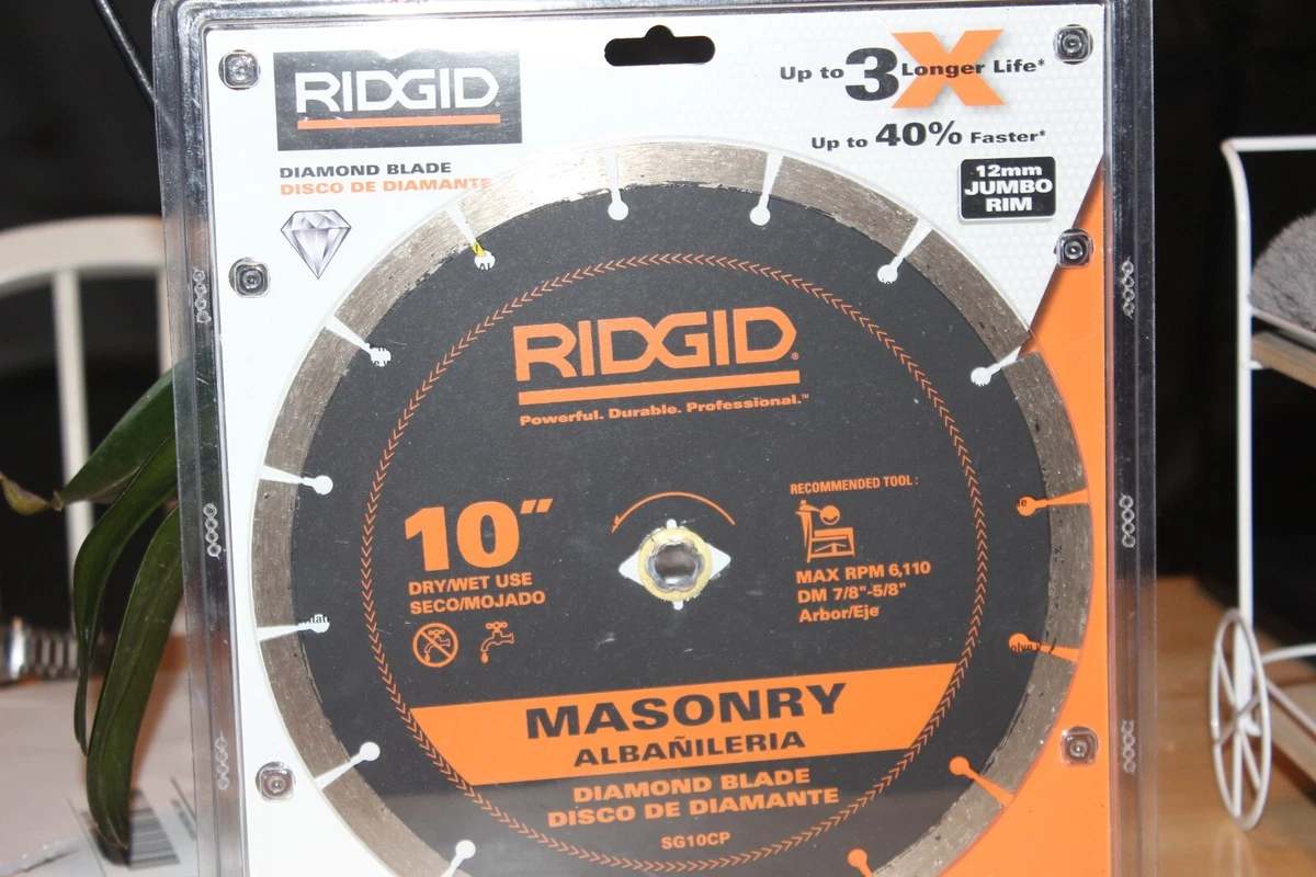 RIDGID 10 in. Segmented Diamond Blade HD SG10CP NEW SEALED