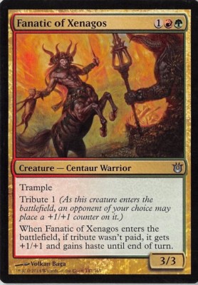 Fanatic of Xenagos *PLAYSET* Magic MtG x4 Born of the Gods SP