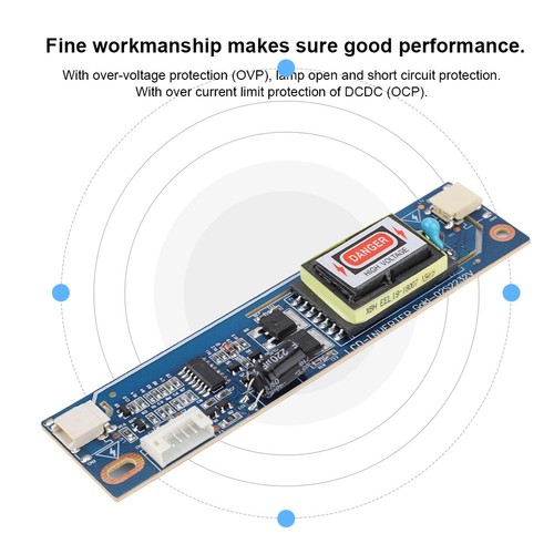 CCFL Dual Lamp Large Port High Pressure Inverter Board For 10-22 LCD Screen FG - Picture 2 of 7