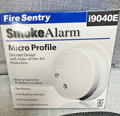 Kidde Fire Sentry i9040E Battery Operated Smoke Detector Alarm w Battery NEW