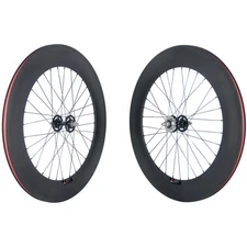 Clincher Fixed Gear Wheels Have Braking Surface 700C Track Bike Carbon Wheelset