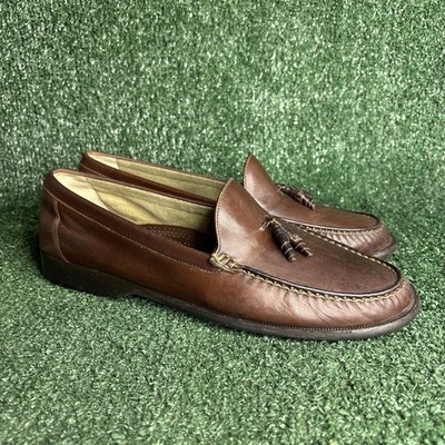 STUNNING Bragano Cole Haan Tassel Loafers Mens 10.5 M Brown  display picture 1