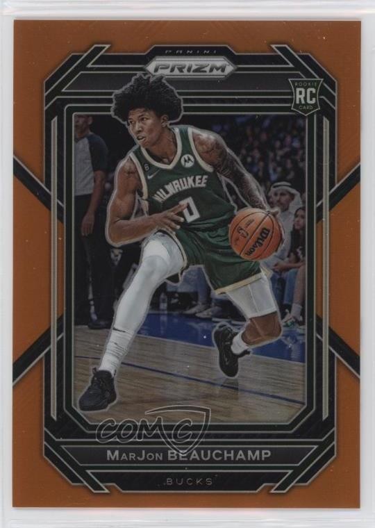 2022-23 Panini Prizm Orange Prizm /49 MarJon Beauchamp #268 Rookie RC