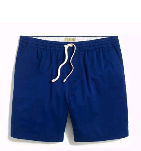J. Crew Mens Dock Shorts 6" Inseam Pockets Pull-On Drawstring Beige M