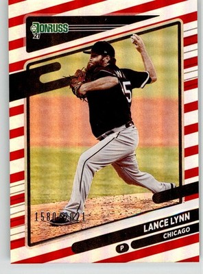 Lance Lynn 2021 Donruss Red and White Stripes 198 #/2021 Chicago White Sox