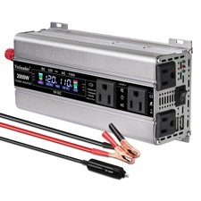 1000W Car Power Inverter 12V to 110V AC Outlet with USB Ports for Road Trip Camp
