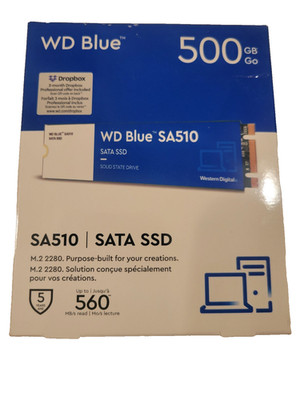 *New* Western Digital SA510 WDS500G3B0B M.2 2280 500GB SSD (Blue)