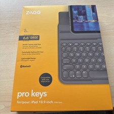 ZAGG Pro Keys Keyboard Case Apple iPad 10th Gen 10.9” Detachable Backlit