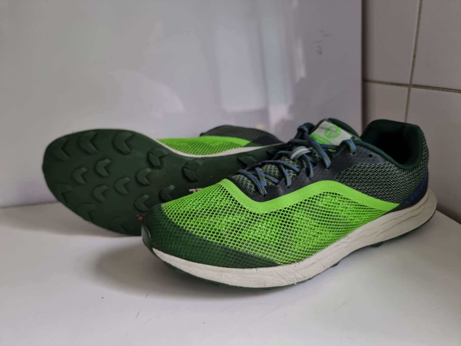 Scarpe da trail running MERRELL MTL Skyfire da uomo verde lime foresta US 10 EUR 44 5