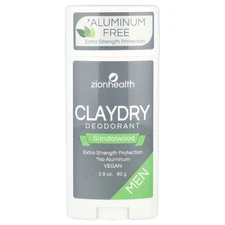 Men, ClayDry Deodorant, Sandalwood, 2.8 oz (80 g)
