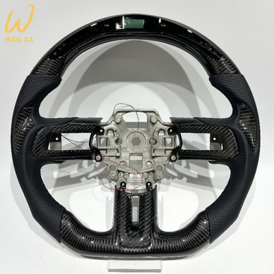 #ad With LED Real Carbon Fiber Car Steering Wheel for Ford Mustang GT 2018 2023 $469.00