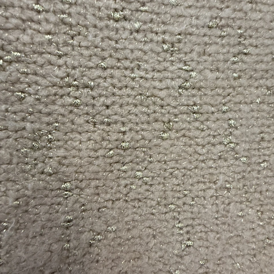 Calvin Klein Women's Crew Neck Sweater Tan W/gold Sparkles, Size M Long Sleeves - Image 4 of 4