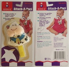 Vintage 1997 Attach-A-Paci Cow Pacifier Holder Clip-Brand New-Meets ASTM F963