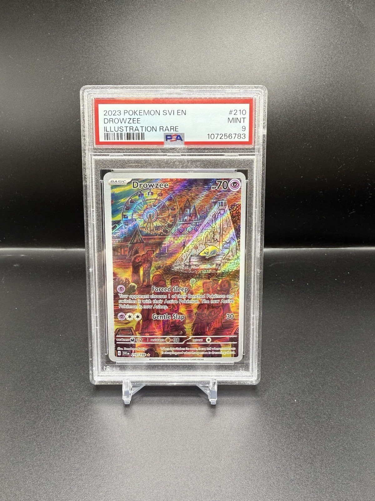 2023 Pokemon SVI Scarlet & Violet #210 Drowzee Illustration Rare PSA 9