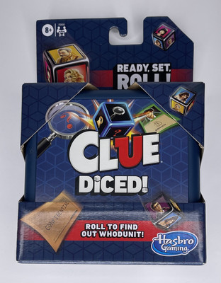 Clue Diced Game Hasbro Gaming New Ready Set Roll Board Mystery Classic Family