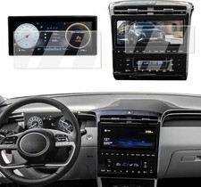 3 Pcs Tempered Glass Screen Protector For 2022-2024 Hyundai Tucsonsanta Cruz 3 Pcs Tempered Glass Screen Protector For 2022-2024 Hyundai Tucsonsanta Cruz