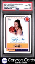 Syla Swords Auto PSA 10 2024 Topps Chrome McDonald's All-American #EA-SY Event