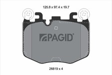 PAGID Bremsbelagsatz Scheibenbremse T4307N für BMW 5er G60 G90 G68 Touring G61
