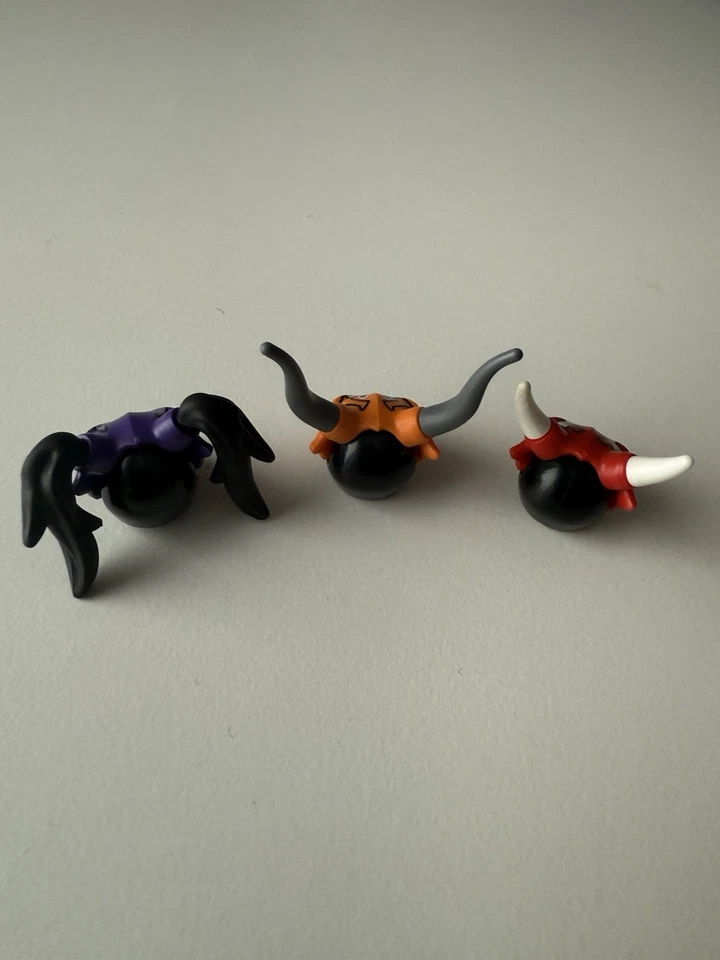 LEGO Ninjago alle 3 Oni Masken Hass Täuschung Vergeltung Lila Orange Rot 70643 - Bild 2 von 2