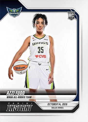 2026 Panini Instant WNBA #405 Azzi Fudd Dallas Wings RC PRESALE - product listing photo