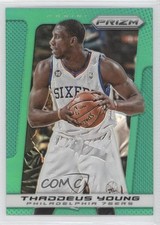 2013-14 Panini Prizm Retail Green Prizm Thaddeus Young #187 1j6